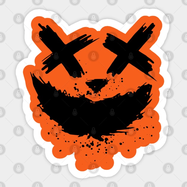 Scary Face Halloween Sticker by Mr.Speak